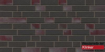 Клинкерный кирпич WK822 Schiefer blaubunt 240x115x52 Westerwalder Klinker